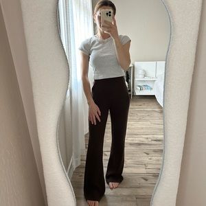 brown knit pants